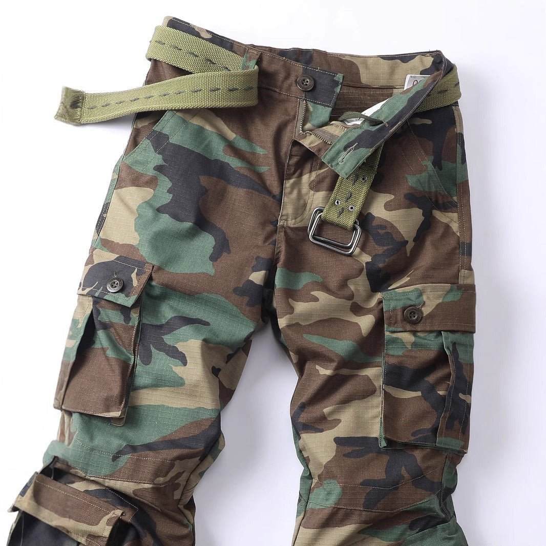 Pantalon cargo tactique en coton camouflé pour hommes - Lars