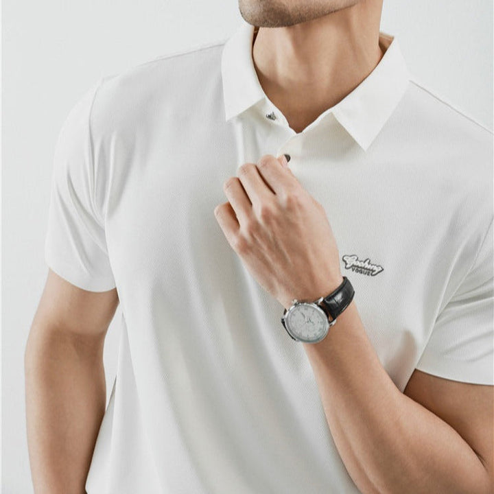 Polo homme à coupe classique en coton piqué - Kenji