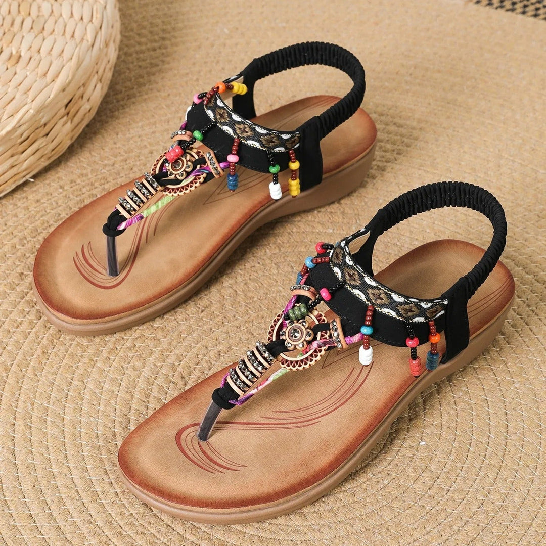 Sandales à perles de style boho pour femmes - Adela