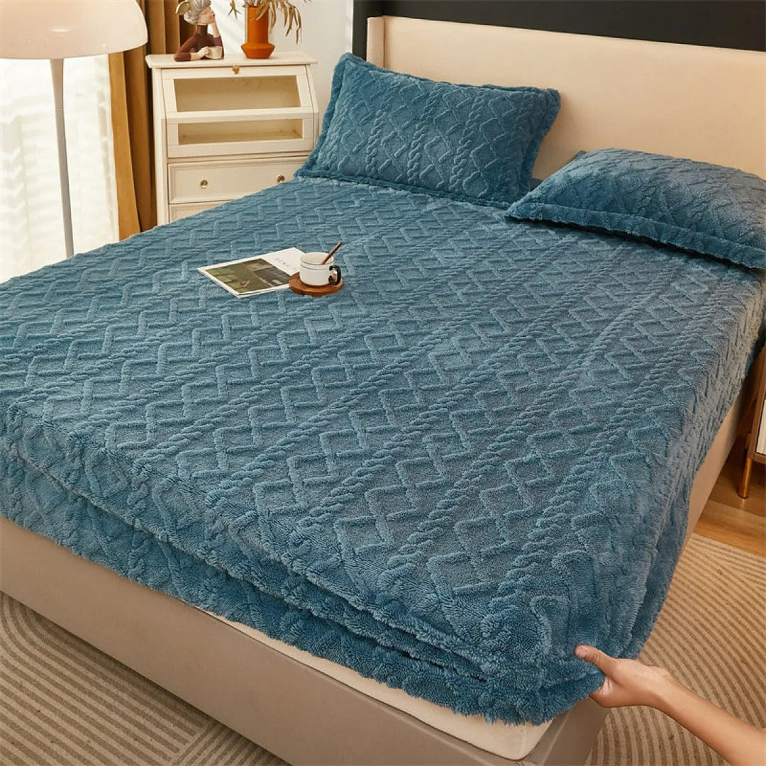 Drap thermique d'hiver antidérapant avec doublure en polaire