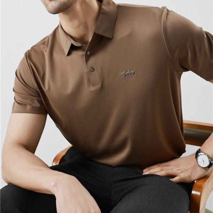 Polo homme à coupe classique en coton piqué - Kenji
