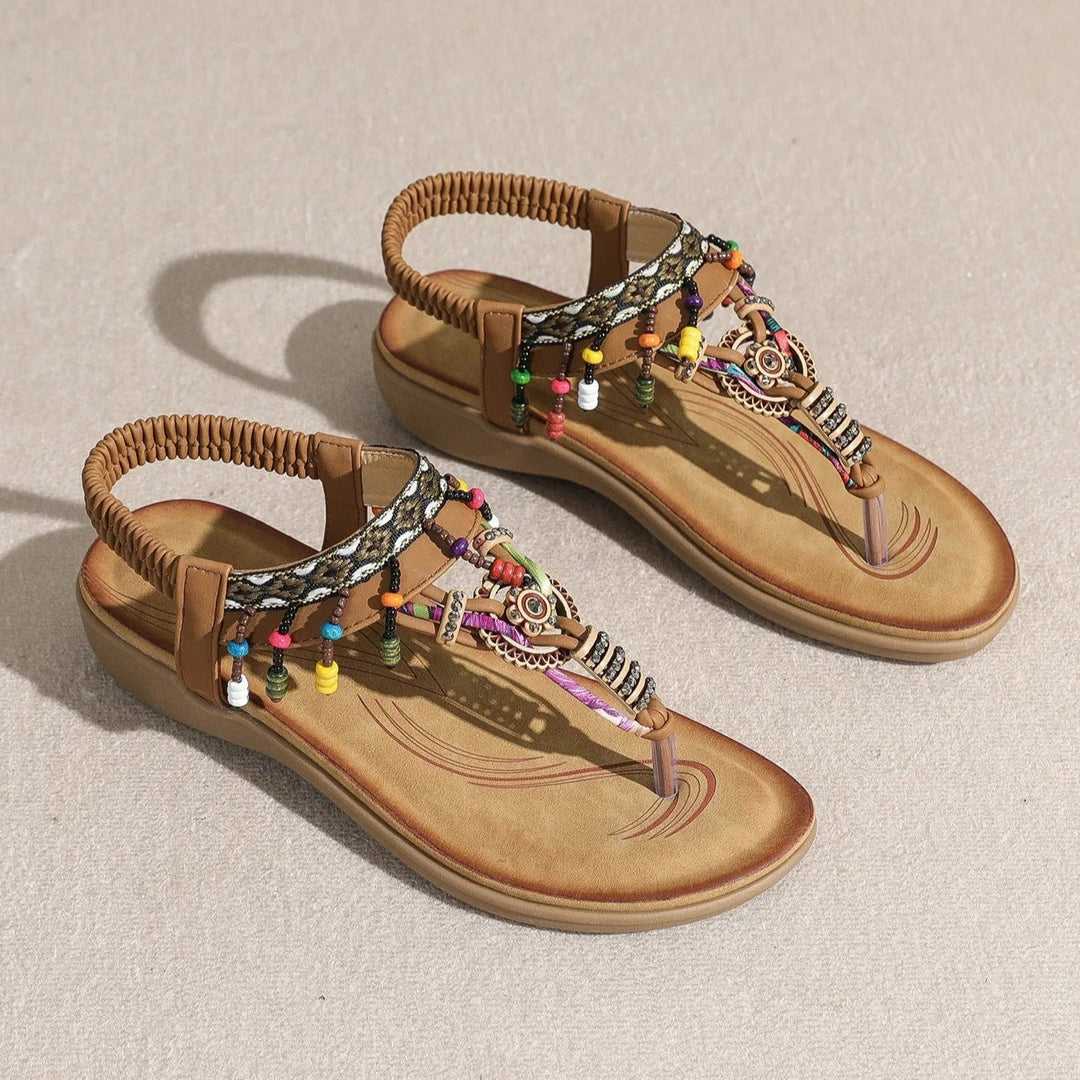 Sandales à perles de style boho pour femmes - Adela
