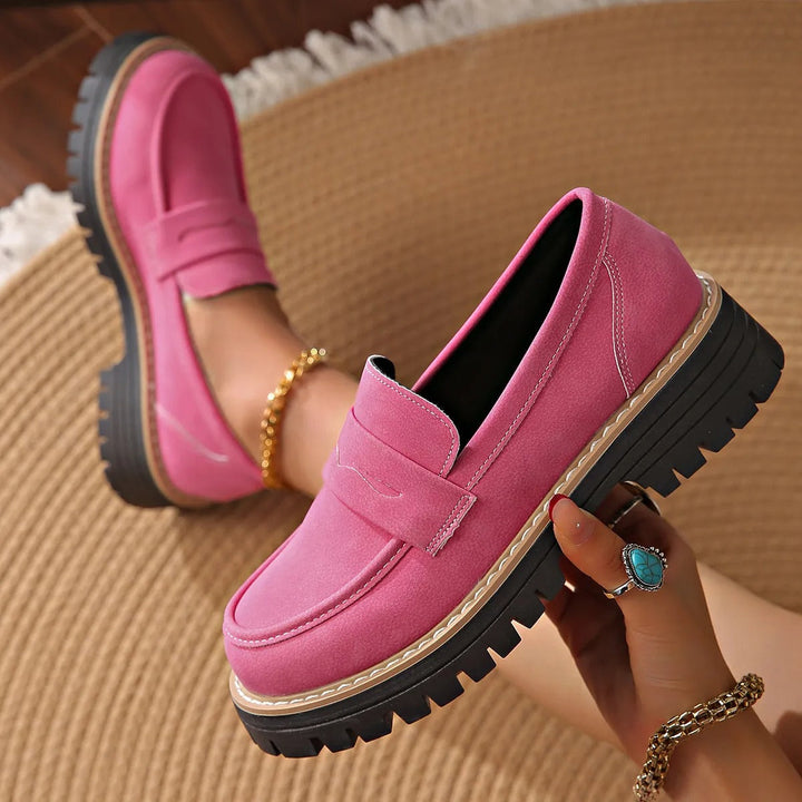Mocassins à plateforme antidérapants pour femmes, style décontracté - Marjolaine