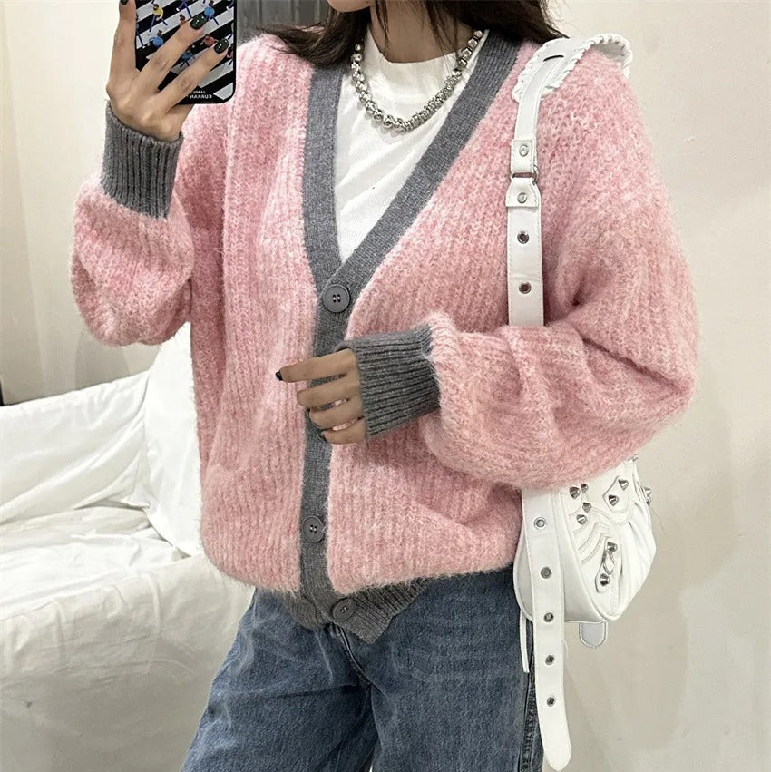 Cardigan femme en maille douce, coupe décontractée - Ingrid
