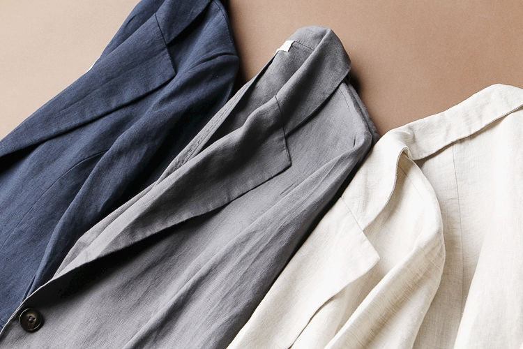 Blazer décontracté en lin pour femme - Amara