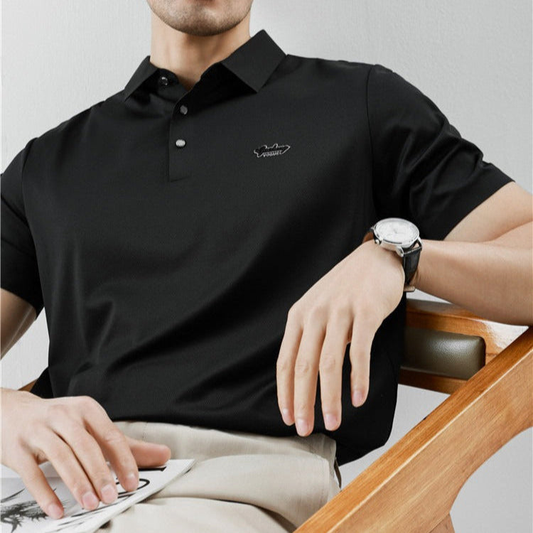 Polo homme à coupe classique en coton piqué - Kenji
