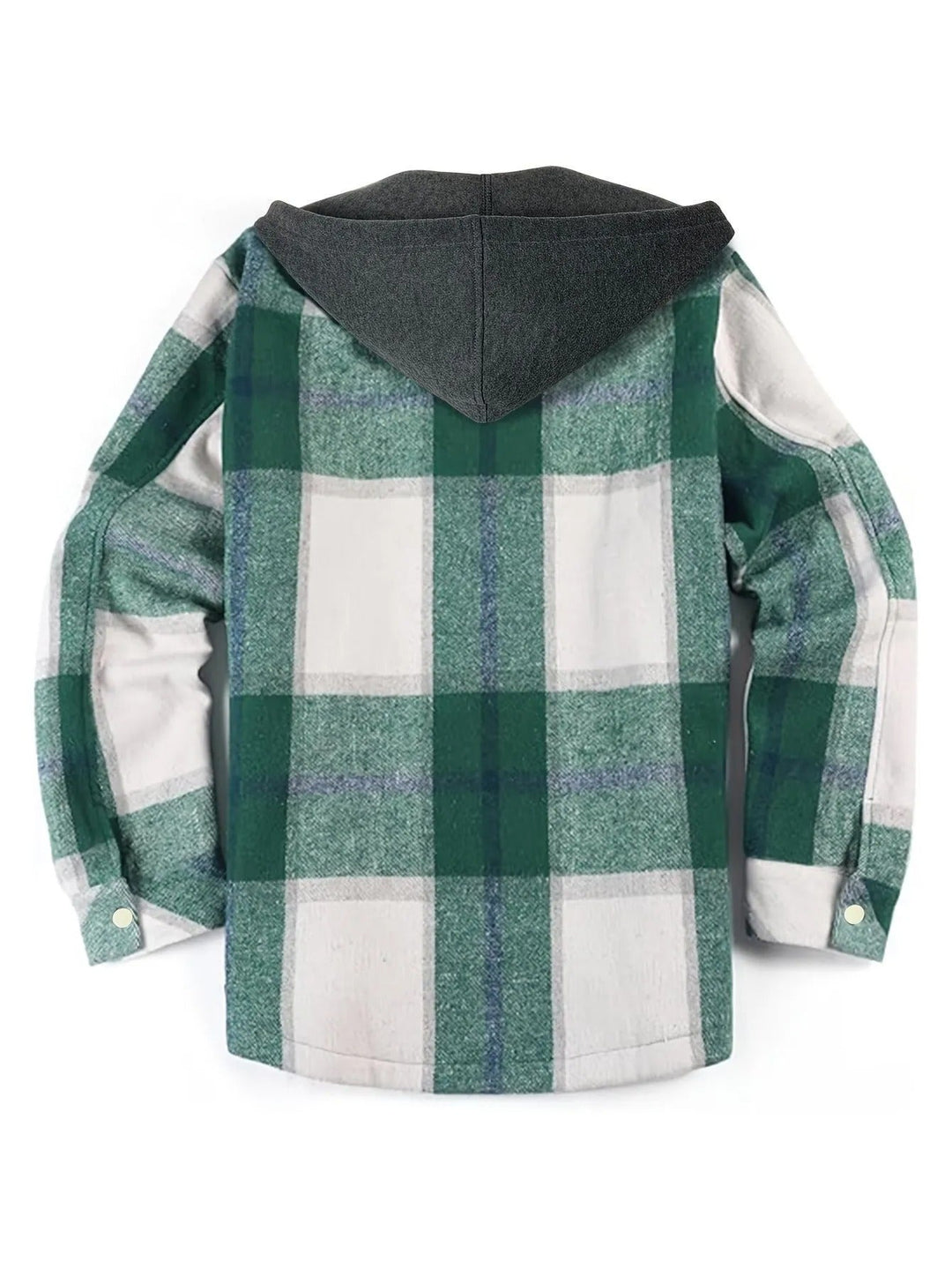 Veste à carreaux décontractée avec capuche pour hommes - Pilato