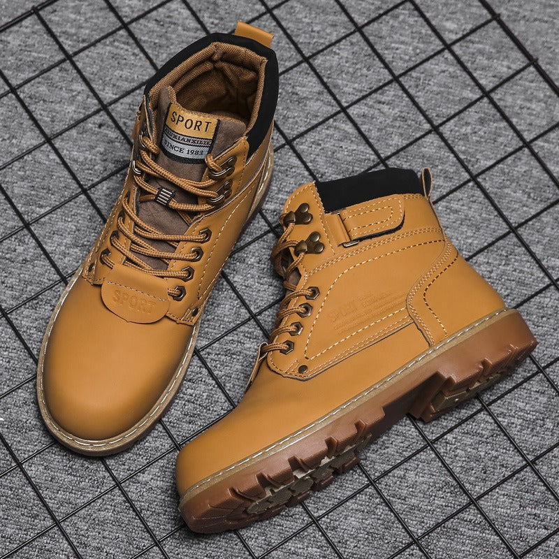 Bottes décontractées pour hommes avec doublure thermique de style militaire - Thiago