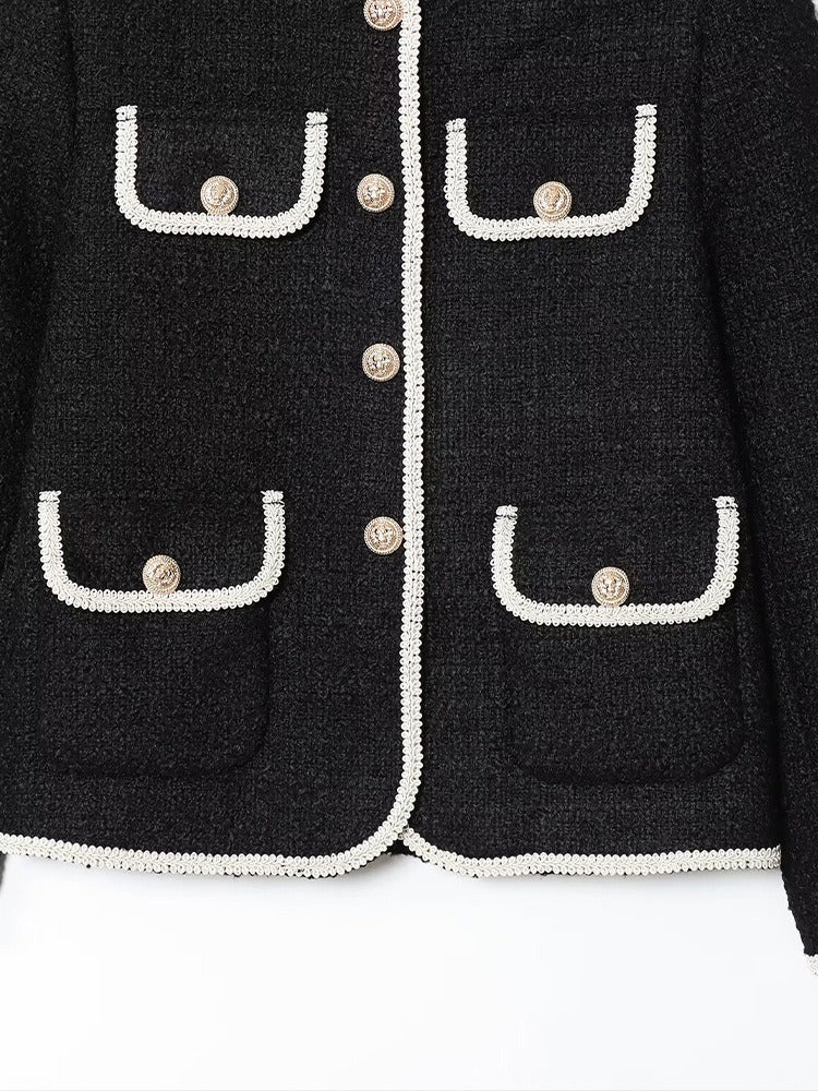 Veste courte pour femmes avec boutons décoratifs - Alida