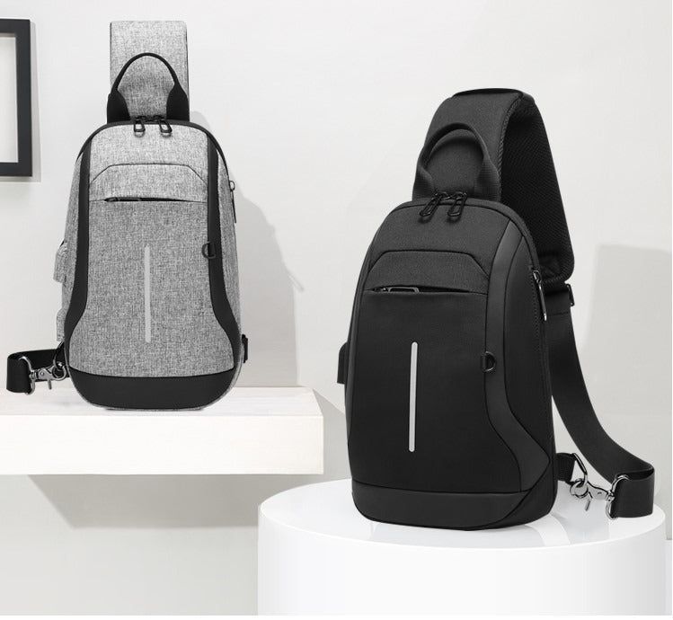 Sac à bandoulière imperméable et antivol de style urbain pour hommes - Matteo