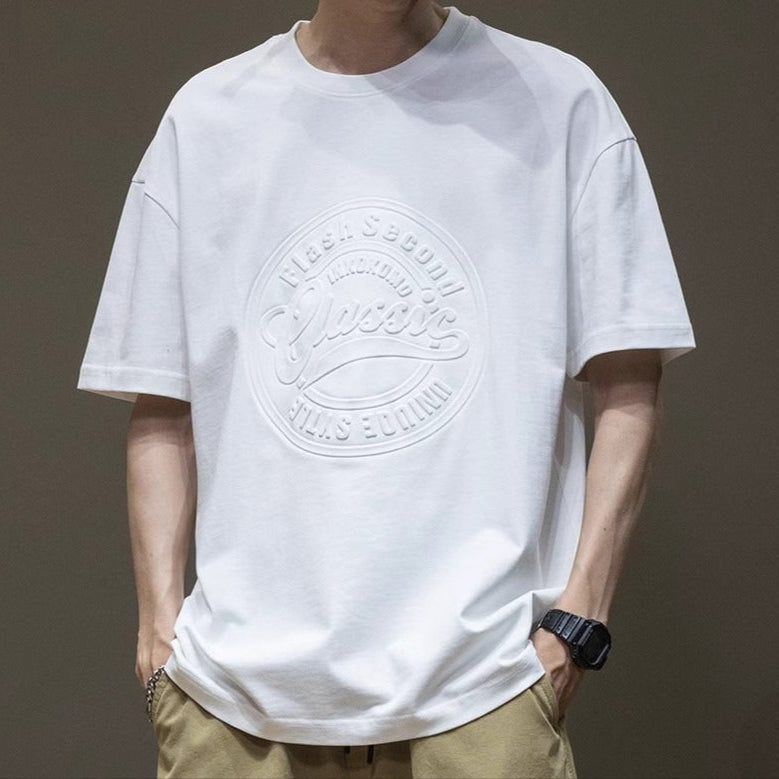 T-shirt homme en coton à imprimé surdimensionné - Daichi