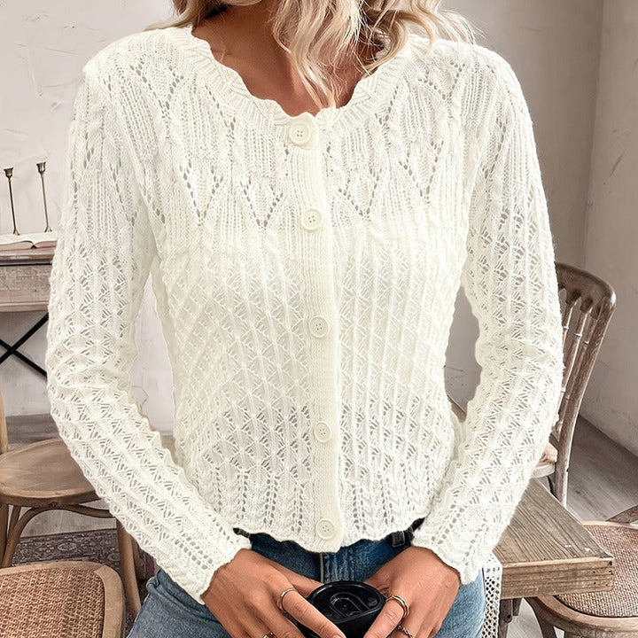 Gilet en maille ajourée - Elva