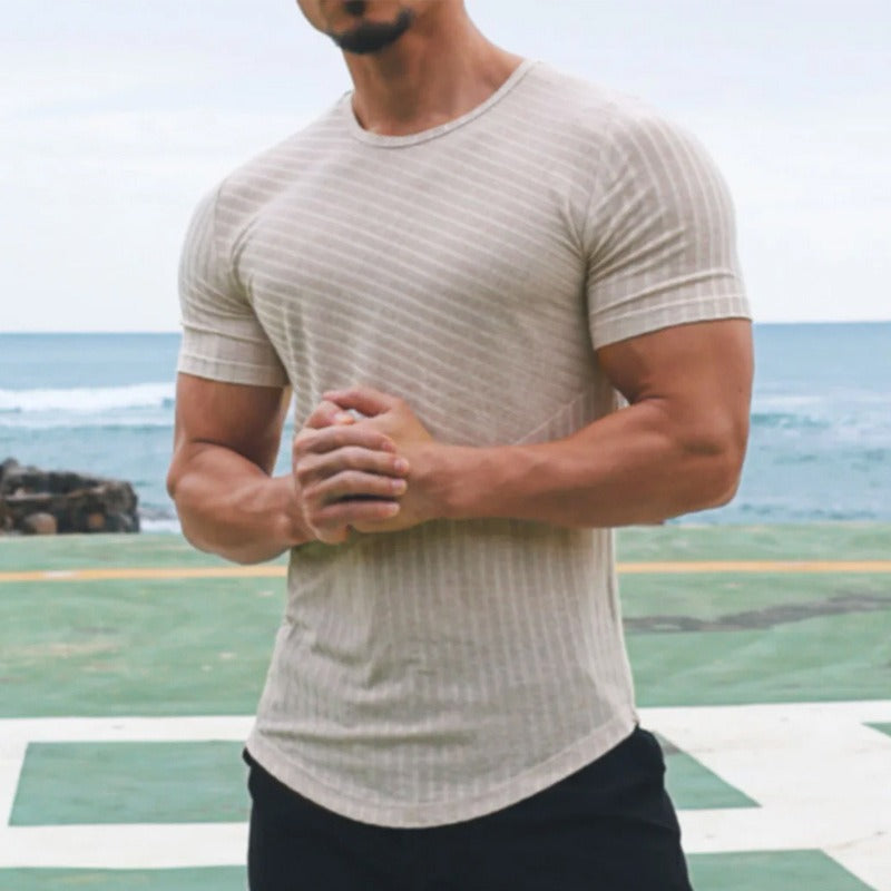 T-shirt slim slim fit à manches courtes pour hommes - Thiago