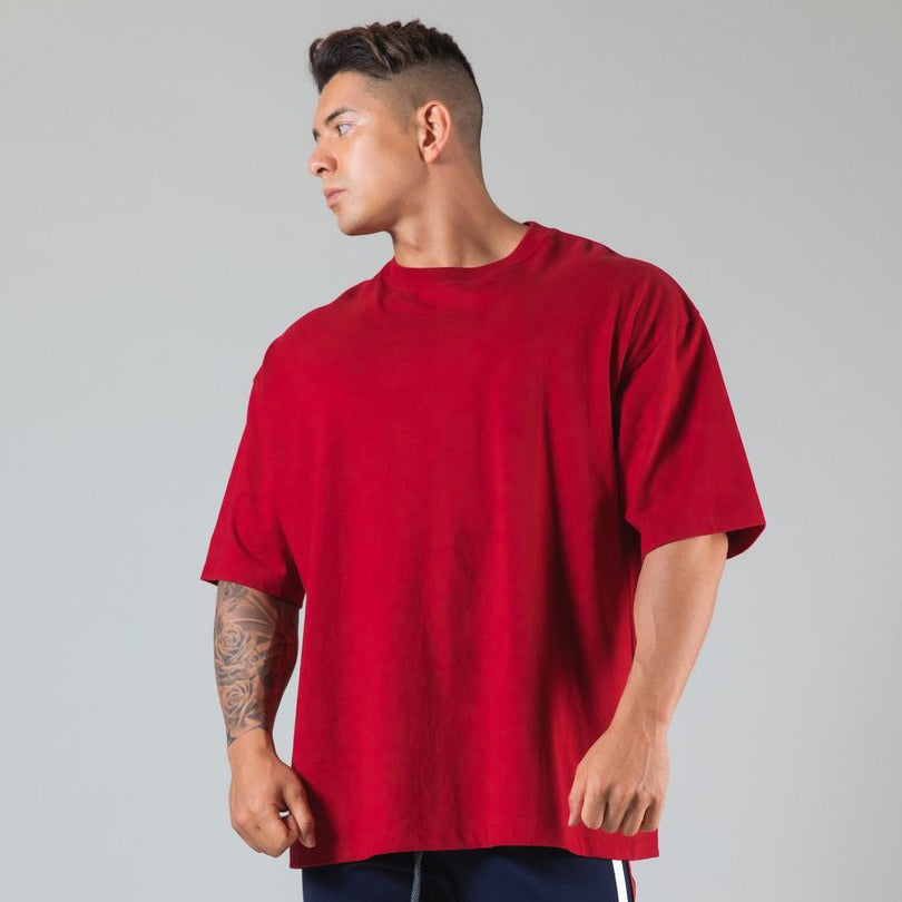 T-shirt à manches courtes en coton à coupe ample pour hommes - Jacob