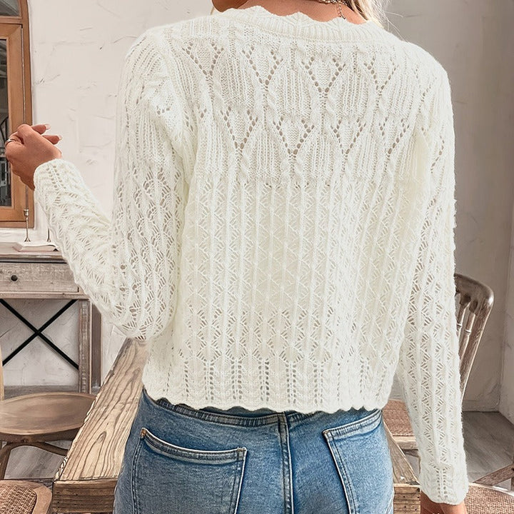 Gilet en maille ajourée - Elva