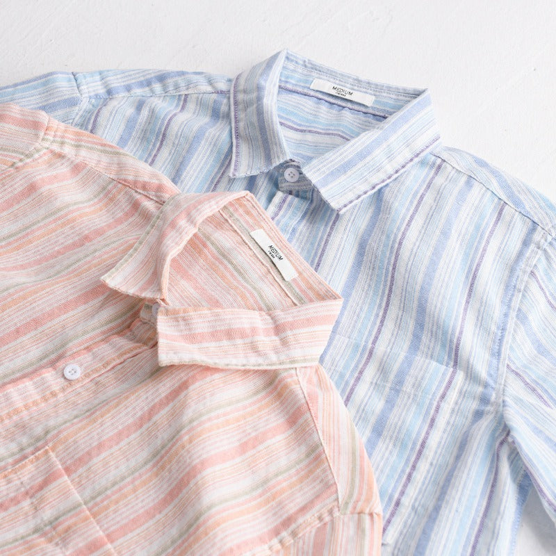 Chemise décontractée à manches courtes en lin - Hugo