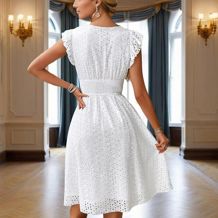 Robe midi en dentelle pour femmes - Lorena