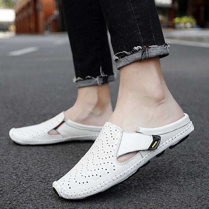 Mocassins en cuir perforé pour hommes - Enrique