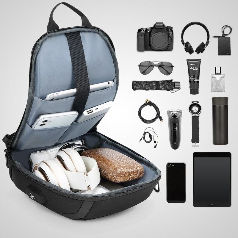 Sac à bandoulière imperméable et antivol de style urbain pour hommes - Matteo