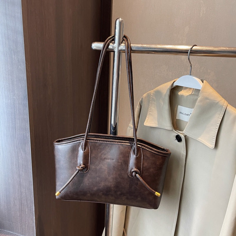 Sac à bandoulière en cuir synthétique pour femme de style structuré - Mireia