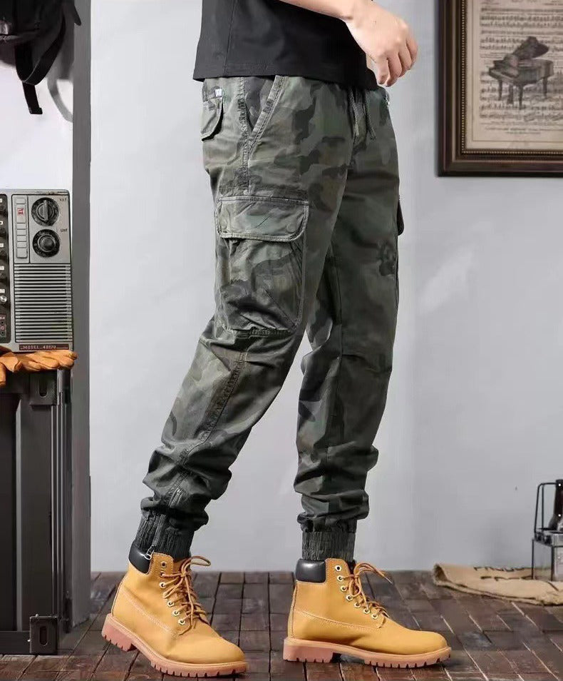 Pantalon cargo multi-poches camouflage pour hommes - Viktor