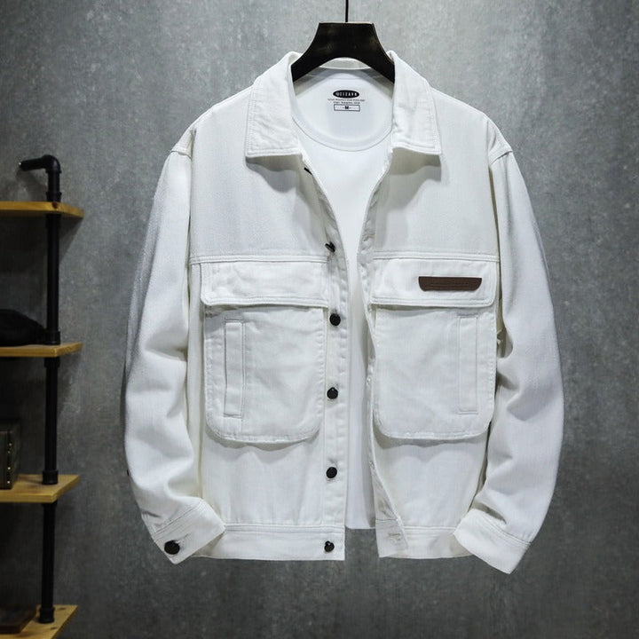 Veste noire de style utilitaire avec de grandes poches - Hektor