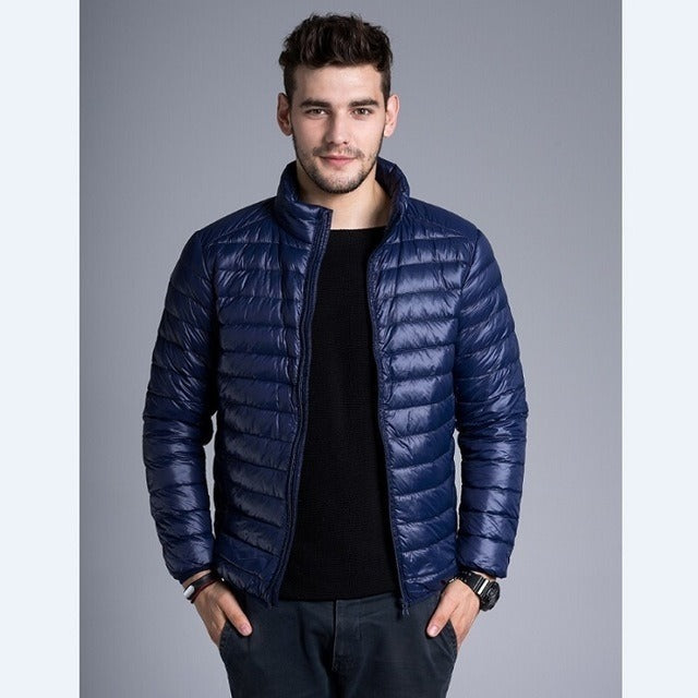 Veste matelassée légère avec capuche et fermeture éclair pour hommes - Tidus