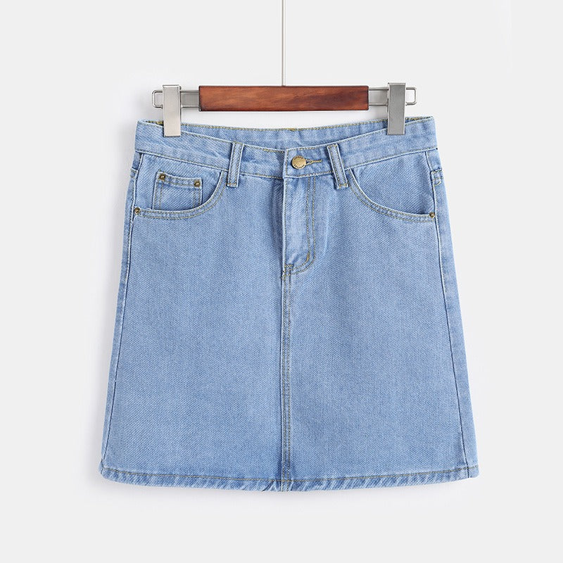 Jupe courte en denim pour femmes - Auria