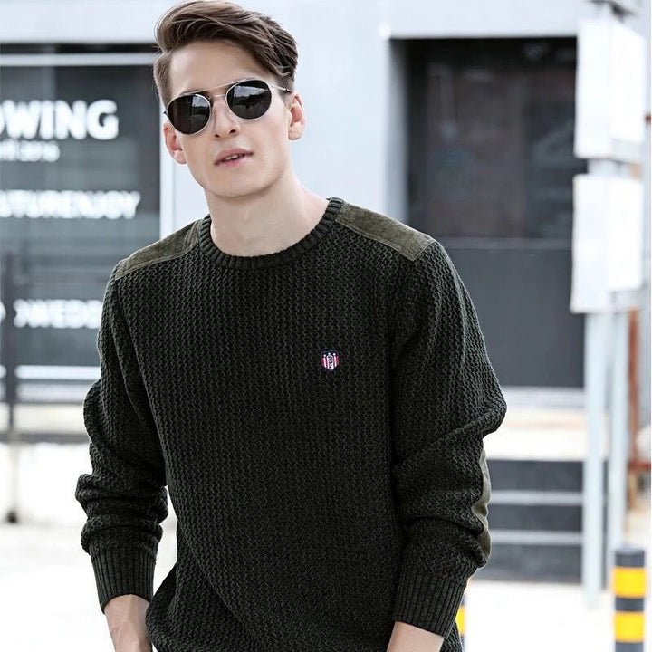 Pull en maille avec broderie sur le devant - Cech