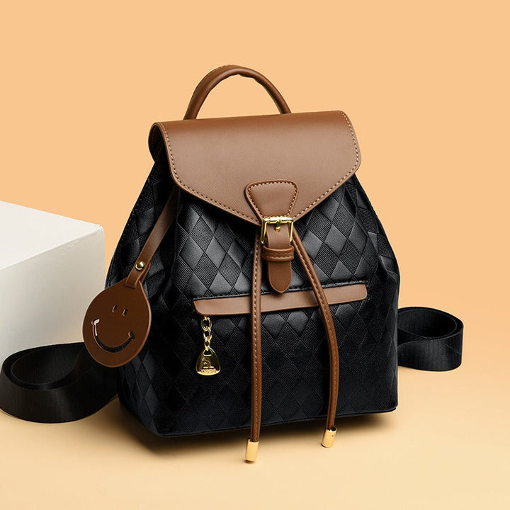 Sac à dos en cuir synthétique tressé bicolore - Clarys