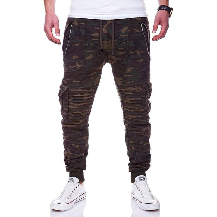 Pantalon de sport pour homme avec poches cargo et texture côtelée - Brant