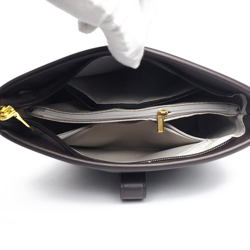 Sac à bandoulière à effet de cuir pour femmes avec un design structuré de type seau - Mireia