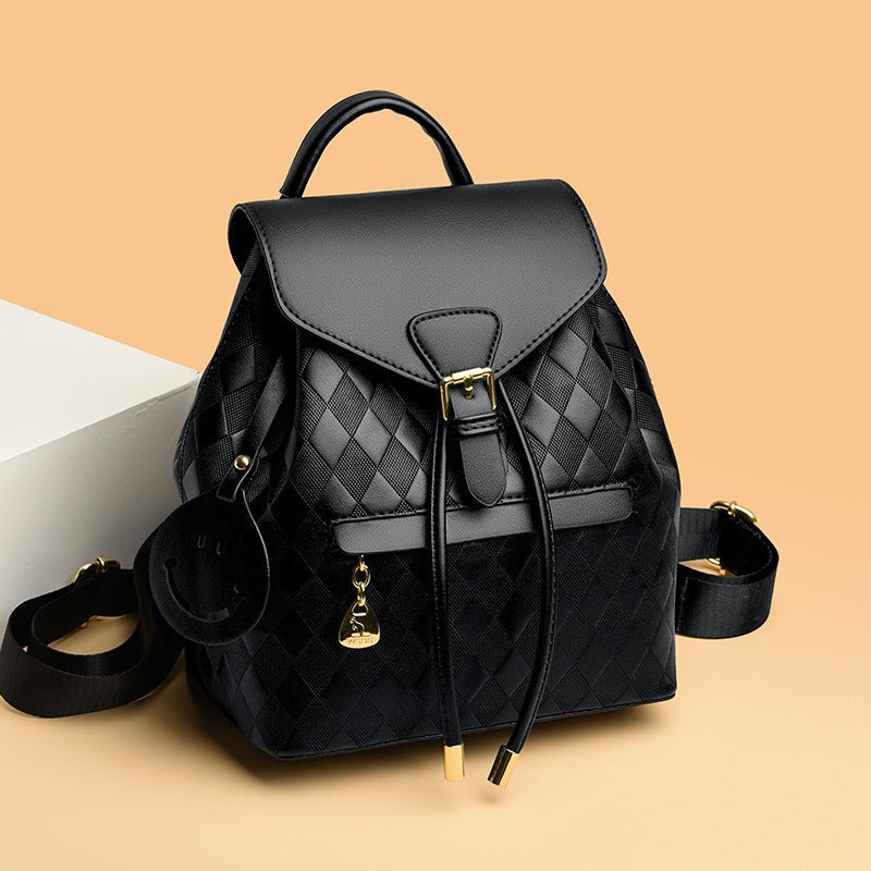 Sac à dos en cuir synthétique tressé bicolore - Clarys