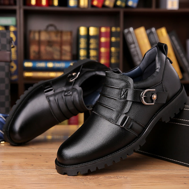 Chaussures élégantes en cuir synthétique pour hommes avec boucle latérale - Octavio
