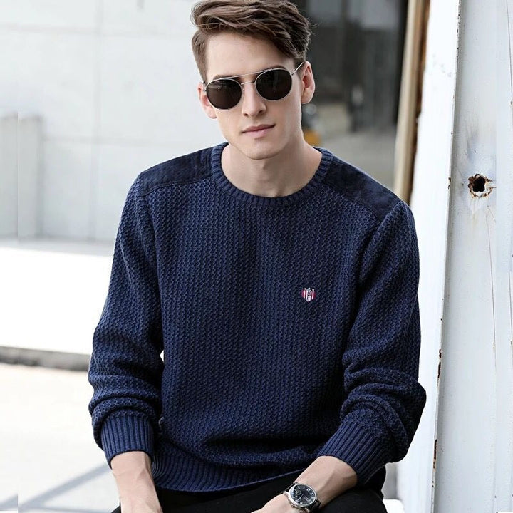 Pull en maille avec broderie sur le devant - Cech