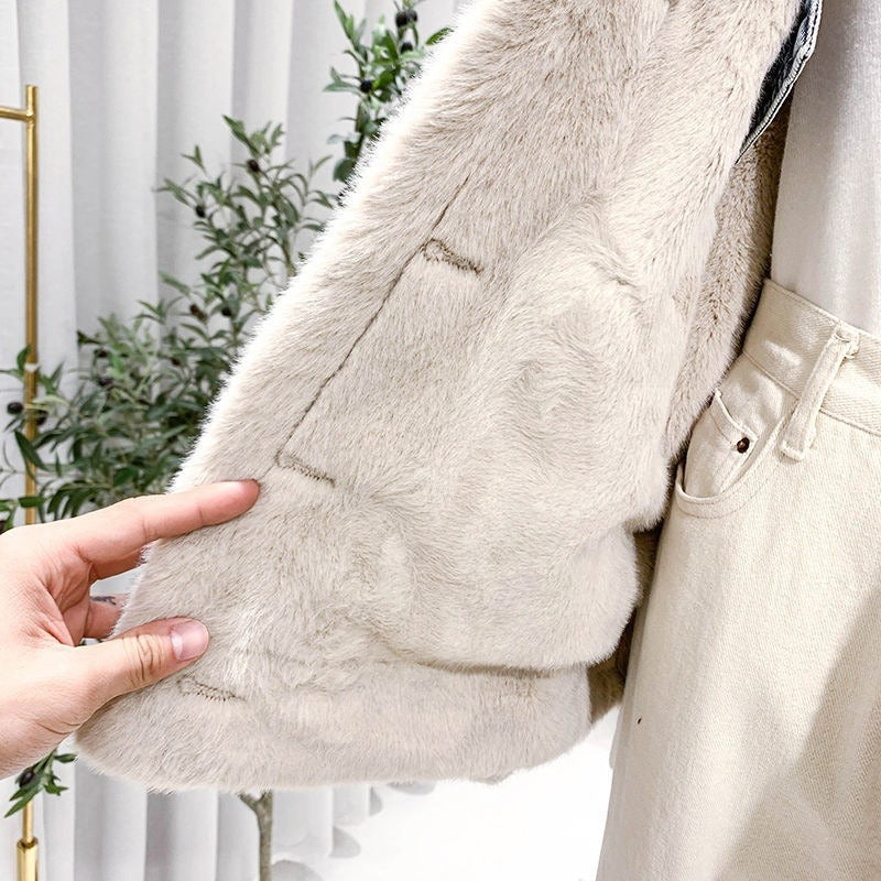 Veste en jean oversize pour femme avec doublure en polaire - Maelis