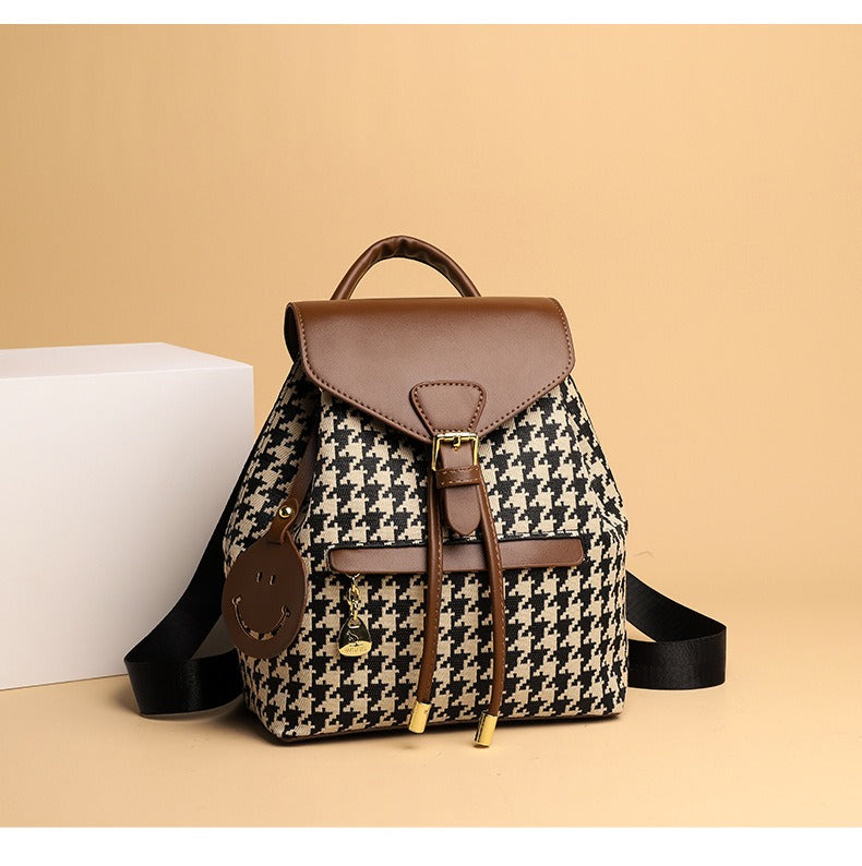 Sac à dos en cuir synthétique tressé bicolore - Clarys