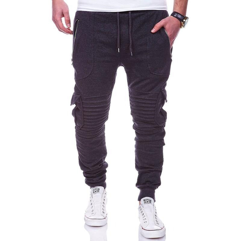 Pantalon de sport pour homme avec poches cargo et texture côtelée - Brant