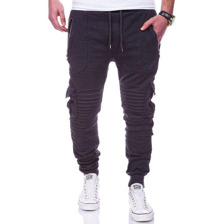 Pantalon de sport pour homme avec poches cargo et texture côtelée - Brant