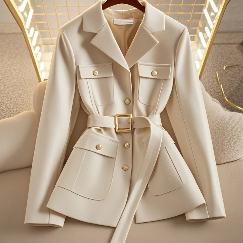Blazer femme avec ceinture et poches - Lorane