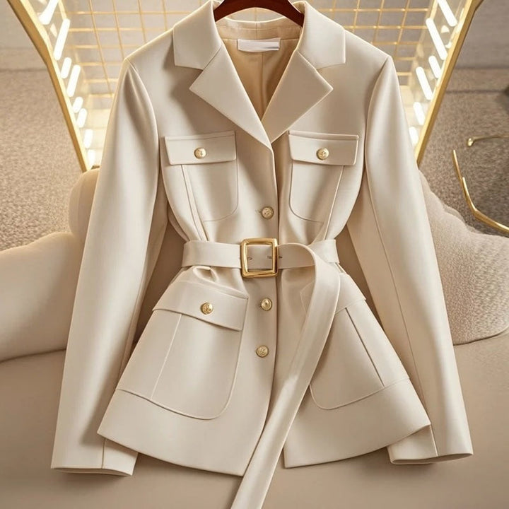 Blazer femme avec ceinture et poches - Lorane