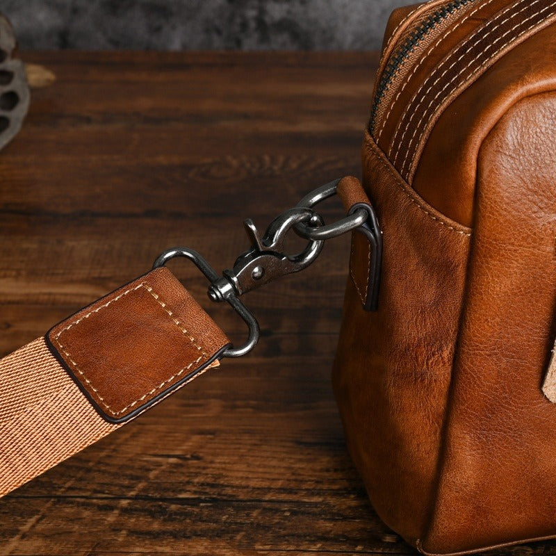 Sac à main en cuir synthétique pour homme, design urbain compact - Laurent