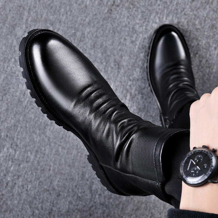 Bottines en cuir pour hommes - Larenzo