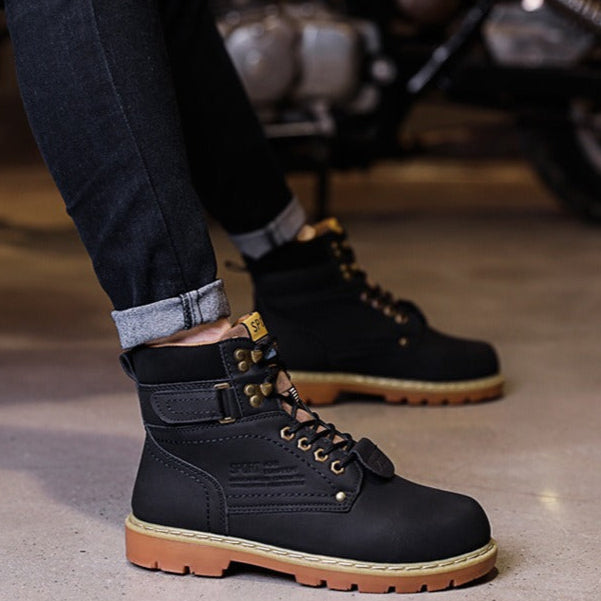 Bottes décontractées pour hommes avec doublure thermique de style militaire - Thiago