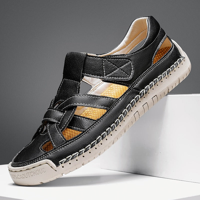 Sandales pour femmes en cuir synthétique au design ergonomique - Paula