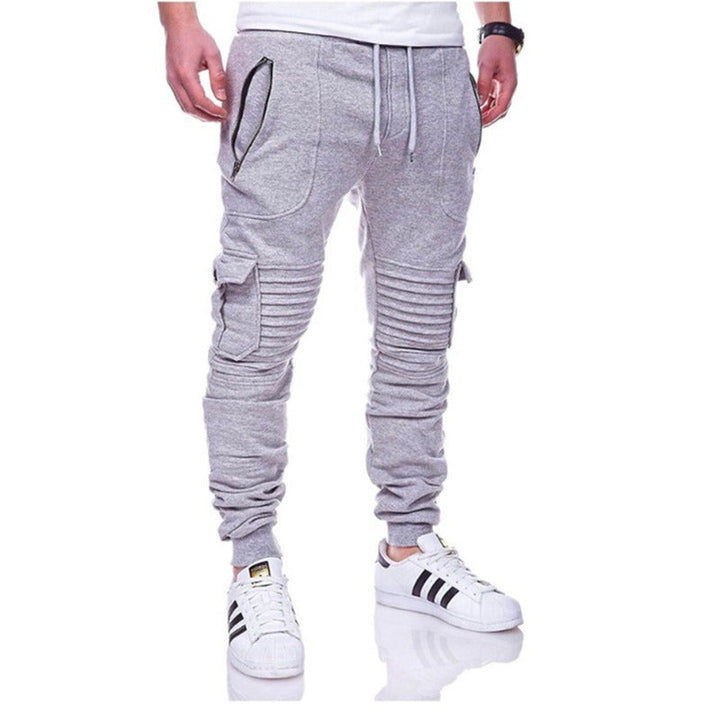 Pantalon de sport pour homme avec poches cargo et texture côtelée - Brant