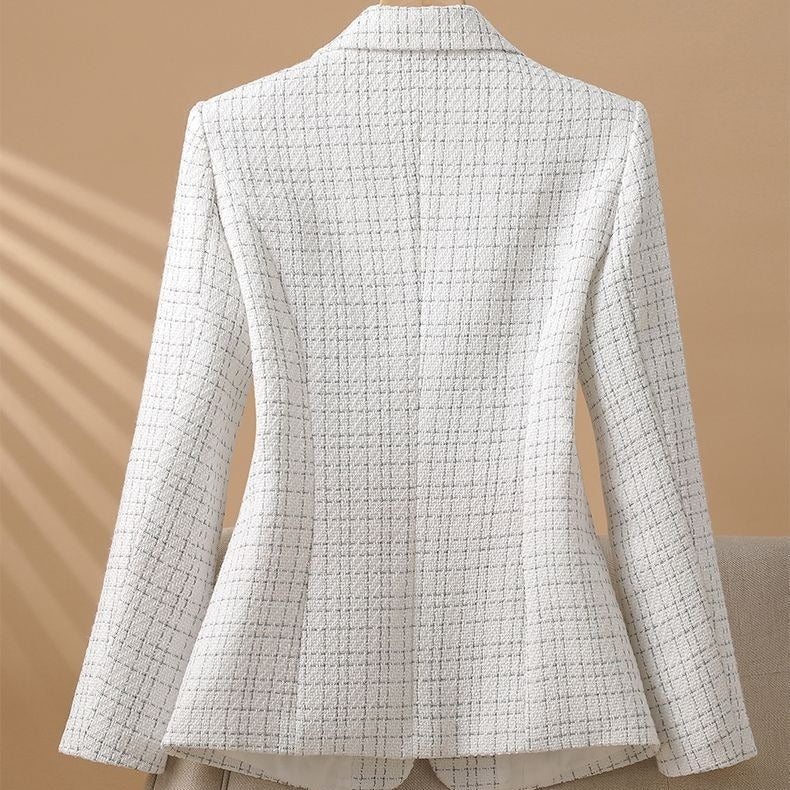 Blazer ajusté à motifs écossais pour femmes - Melissa