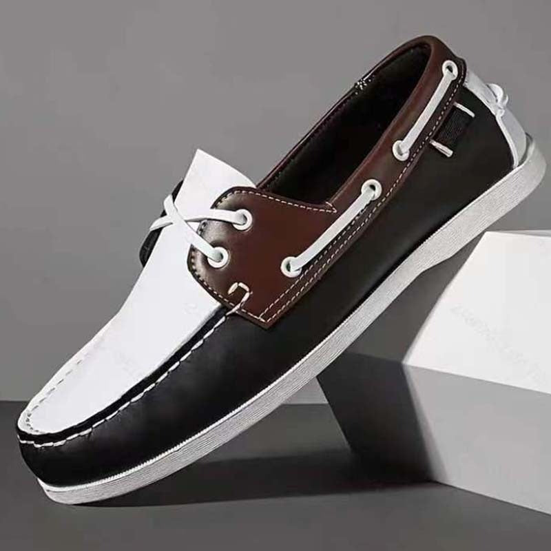 Mocassins décontractés pour hommes avec surpiqûres décoratives de style nautique - Iñaki