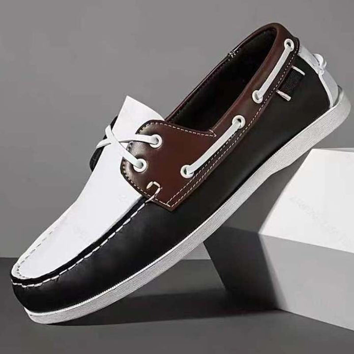 Mocassins décontractés pour hommes avec surpiqûres décoratives de style nautique - Iñaki