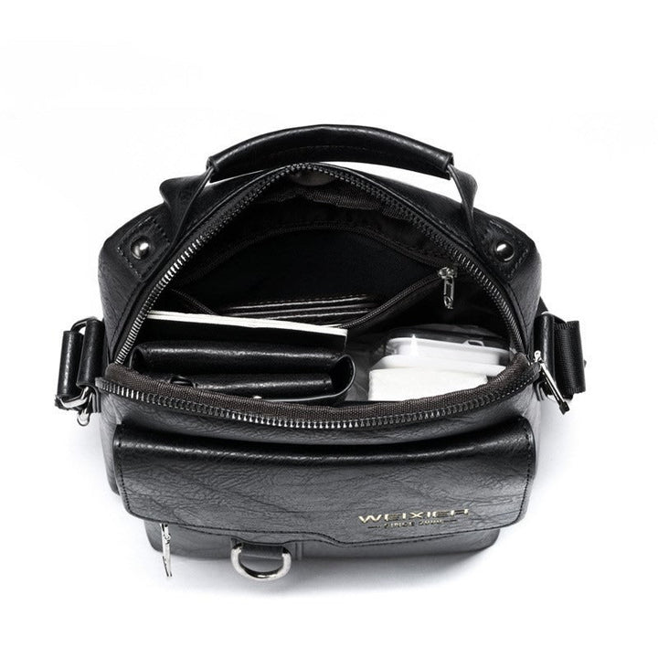 Sac à bandoulière vertical en cuir synthétique pour homme - Laurent